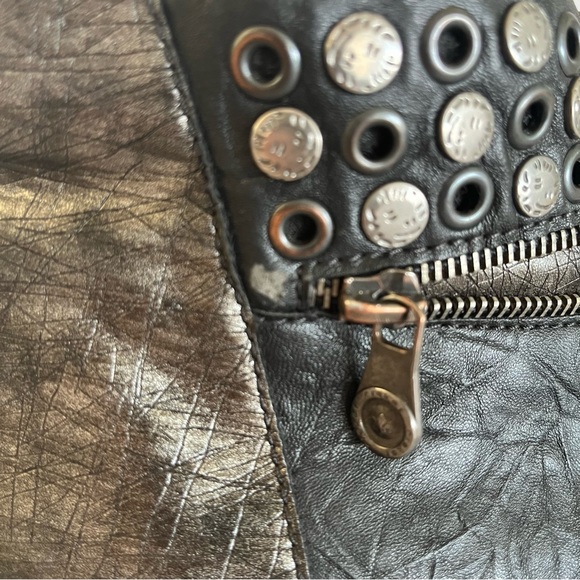 Rieker Ankle Side Zip Bootie Boots Studded Metallic Women's Size 8 EUR 39 - Picture 11 of 11